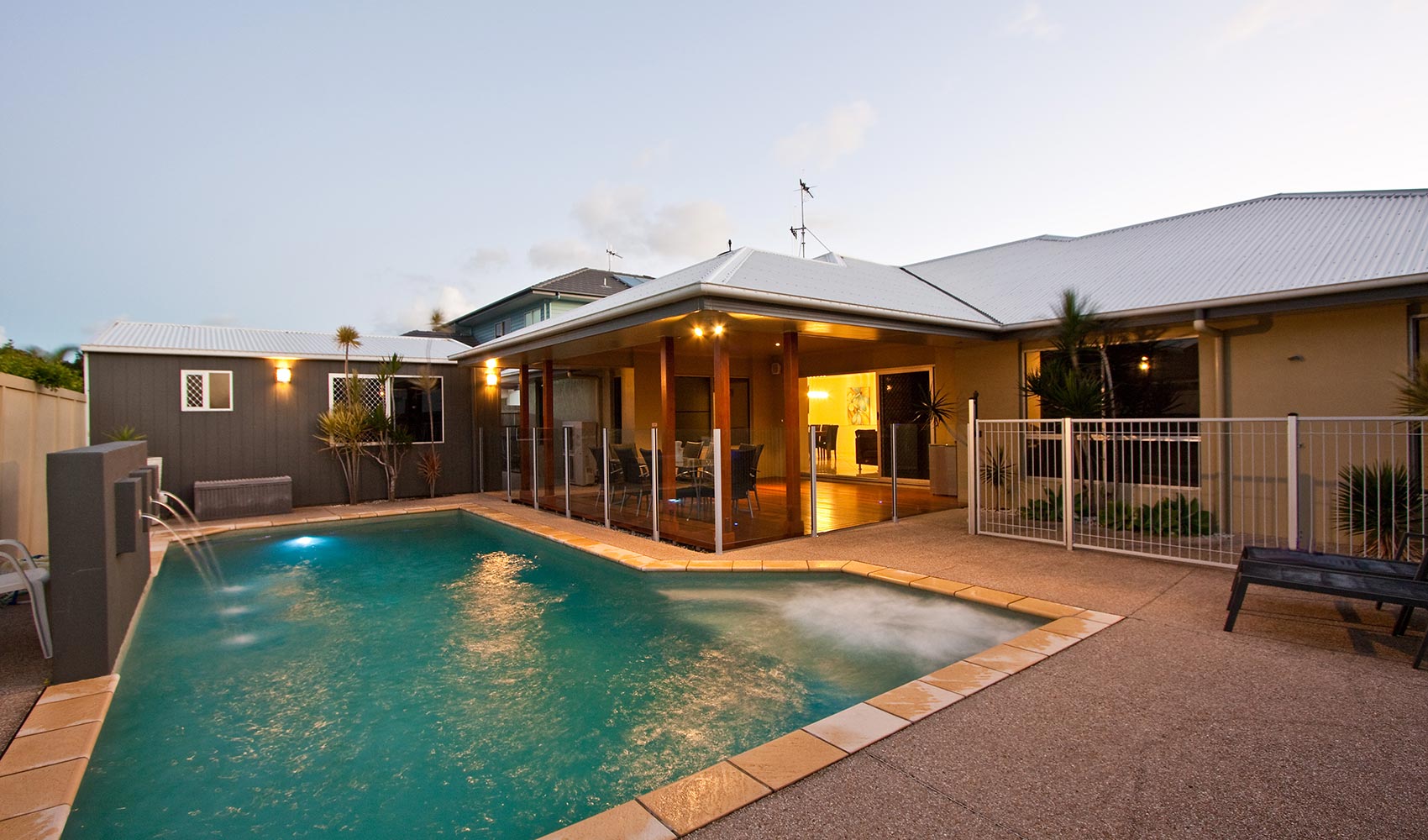 Bargara Homes pool and outdoor living space